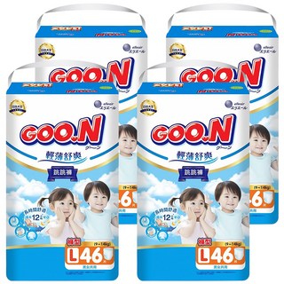 GOO.N 大王 輕薄舒爽紙尿褲 9~14kg, L, 184片