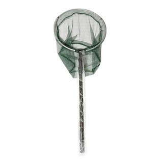 生活King 伸縮三節式撈漁網/捕漁網 12吋 輕巧便攜 釣魚必備, 綠色 + 黑色, 1入