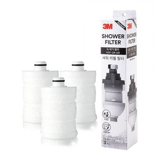 3M 標準淋浴過濾器替換濾芯, 3個, 無香味