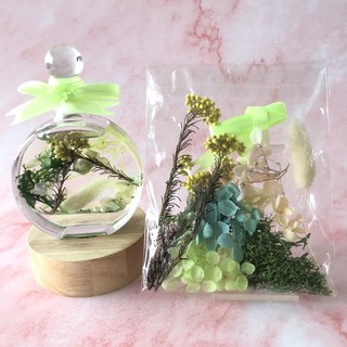 A-ONE 匯旺 浮游花DIY花材包 3包, H19 森綠微風 彩色, DIY手作, 居家裝飾, 療癒小物