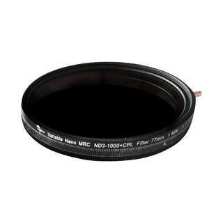 EverChrom 彩宣 CND 可調式減光偏光多功濾鏡 77mm, 1個, EC 77MRC CND3-1000 + CPL