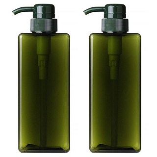 G&Y 乳液泵空瓶 650ml, 2入, 綠色