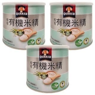 QUAKER 桂格 有機米精 4個月以上適用, 300g, 3罐