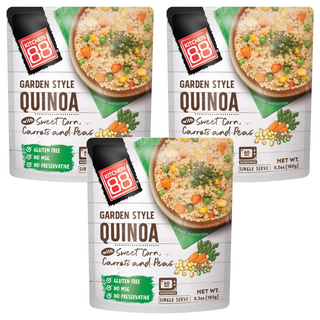 Kitchen88 田園風味即食藜麥, 含甜玉米、胡蘿蔔和豌豆, 無麩質, 無味精, 無防腐劑, 150g, 3包