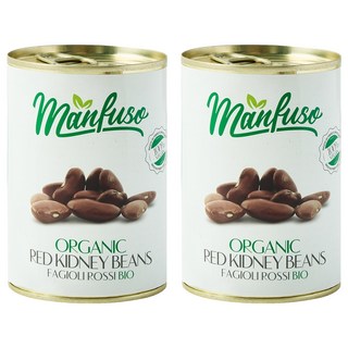 Manfuso 紅腰豆罐頭, 2罐, 400g