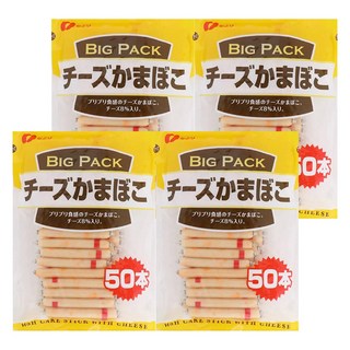 Natori Food 大袋起司魚板棒 Set 50入 超大容量爆漿香濃, 600g, 4袋