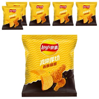 Lay's 樂事 波樂 香酥雞腿口味洋芋片, 17g, 6包