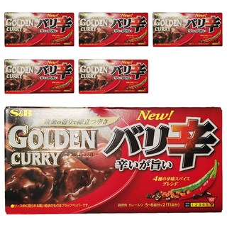 S&B 愛思必 金牌咖哩 激辛味, 198g, 6盒