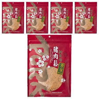 新東陽 原味豬肉鬆, 肉質Q彈鮮美, 無添加豆粉, 口感酥脆自然, 使用無添加醬油, 純釀造, 250g, 5包