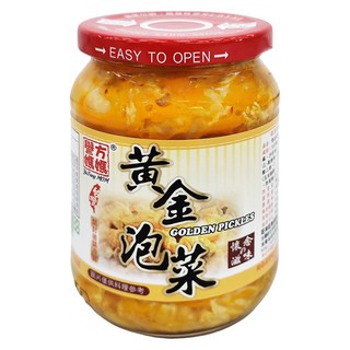 譽方媽媽 黃金泡菜, 直接食用辣脆爽口 開胃最佳良品, 360g, 1罐