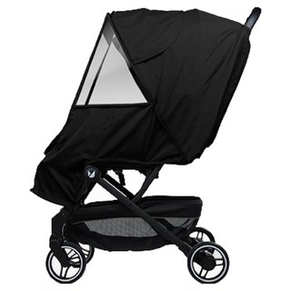 와이업 휴대용 유모차 방풍커버 지니에스2 지니에스1 지니제로3, 블랙 무지, 1개