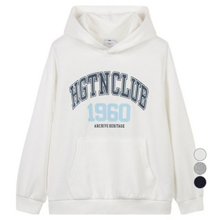 행텐틴즈 더블페이스 레터 오버핏 후드티셔츠