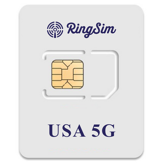 링심 미국 5G 유심칩, 1개, 8일, 매일 3GB 소진시 저속 무제한