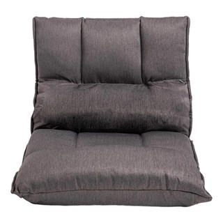 HOLA 和樂家居 獨立筒摺疊和室椅 56 x 51 x 24cm 4.2kg, 礫石灰, 1個