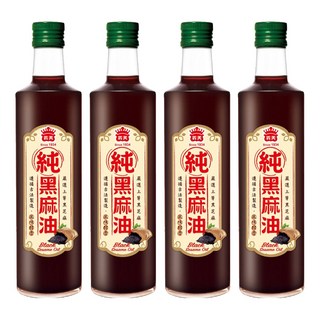 義美 100%純黑麻油, 500ml, 4瓶