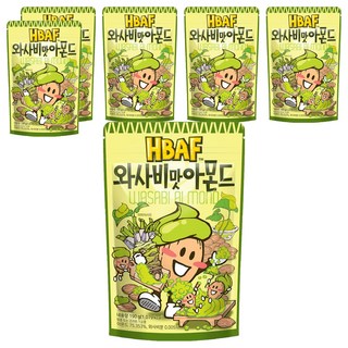 바프 와사비맛 아몬드, 190g, 6개