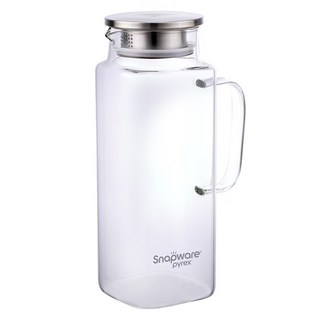 Corelle Brands 康寧餐具 Snapware 淨漾耐熱玻璃水壺, SN-GP1950, 1.95L, 1個