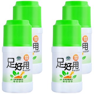 足好用 鞋腳除臭粉 天然消臭配方, 50g, 4瓶