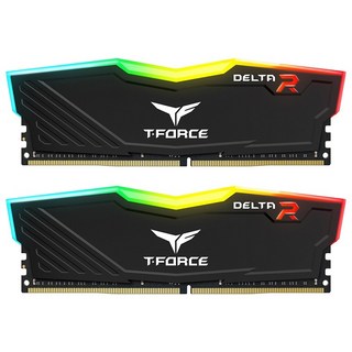 TEAMGROUP 十銓 T-FORCE Delta 炫光RGB系列 桌上型記憶體, 全幅式120°超廣角發光, DDR4-3600, 2個
