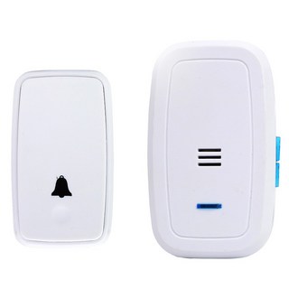 免電池無線門鈴 多首音樂可選 LED指示燈 遠距離傳輸, 1入