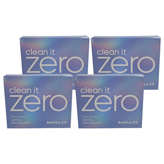 BANILA CO 芭妮蘭 台灣公司貨 ZERO 零感肌瞬淨卸妝霜 積雪草舒敏, 100ml, 4件