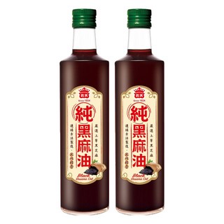 義美 100%純黑麻油, 500ml, 2瓶