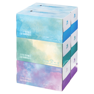 코멧 미용티슈, 250매, 6개