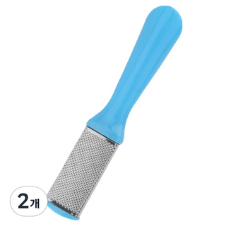 Bluecozy 雙面不鏽鋼足部去角質器 藍色, 2個, 1入, 60g