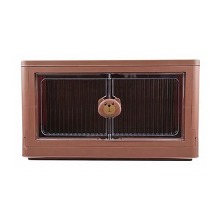 妃妃嚴選 卡通收納箱 卡通熊, 棕色, 1個