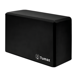 Tumaz 月熊 50D高密度EVA瑜珈磚, 個性黑, 1個