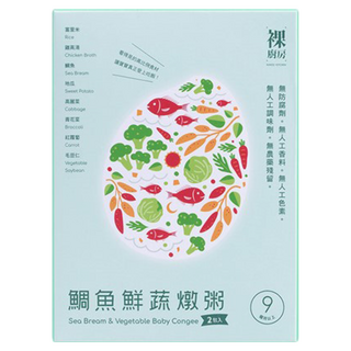 裸廚房 大寶寶粥 9~24個月適用, 鯛魚鮮蔬, 320g, 1盒