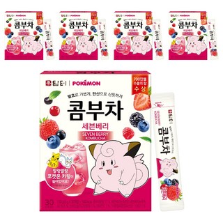 Damtuh 丹特 寶可夢康普茶 七種莓果, 5g, 30入, 5盒