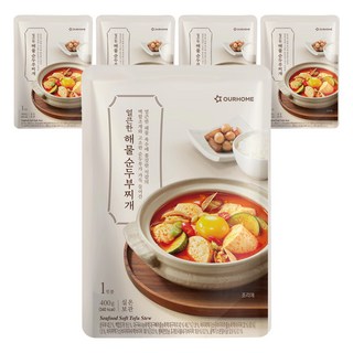 OURHOME 愛味弘 香辣海鮮嫩豆腐鍋調理包, 400g, 5包
