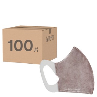 順易利 幼童3D立體口罩寬耳帶 XS 50個, 藕粉色, 50個裝, 2盒