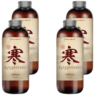 廣春堂 高濃縮草本足浴液 驅寒款 500ml 草本足浴 泡腳, 1瓶, 4瓶