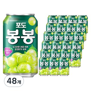 해태htb 포도 봉봉, 340ml, 48개