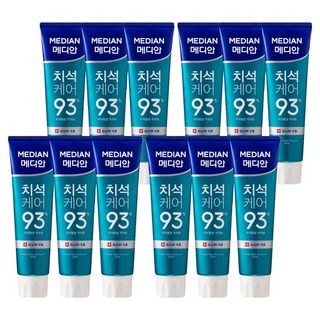 MEDIAN 麥迪安 93%含氟護理牙膏 牙齦護理款, 120g, 12條