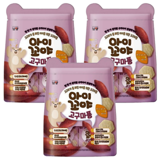 南陽乳業 牙牙米餅, 紅薯, 30g, 3袋