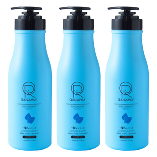 OUR FAMILY 一家人 益生菌抗屑洗髮精 含薄荷成分 深層淨化頭皮, 1L, 3瓶