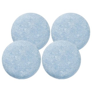 Ann Chen 陳怡安手工皂 海水正藍洗髮餅 修護髮絲 增添柔亮光澤 攜帶方便 手工壓製, 60g, 4個