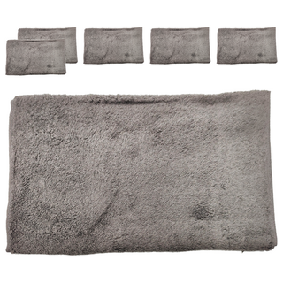 儂儂 驚彭毛巾 極蓬吸水 85x34cm 100%純棉素材, 雲霧灰, 6條