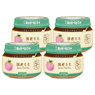 kewpie 極上嚴選 日本蜜桃泥 5M, 蜜桃, 70g, 4罐