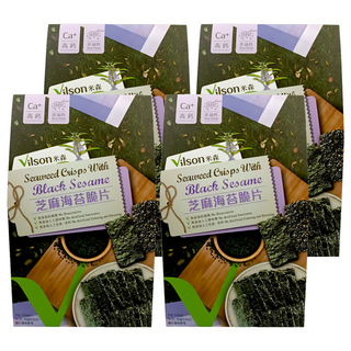 Vilson 米森 海苔脆片 芝麻 5包, 90g, 4盒