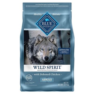 BLUE BUFFALO 藍摯 原野精靈 成犬用 無穀配方乾飼料, 2kg, 去骨雞肉, 1袋