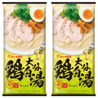 MARUTAI 丸太 大分雞白湯拉麵 2人份 186g, 2個