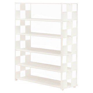 京太陽 5層簡約款網格鞋櫃 65 x 60 x 21cm, 白色, 1個