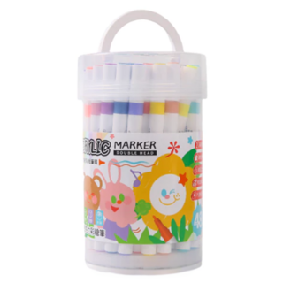 TEMPO 節奏牌 雙頭壓克力丙烯彩繪筆, 1桶, 48色