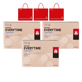 정관장 정품 에브리타임 소프트 10ml 20포 + 쇼핑백, 200ml, 3개