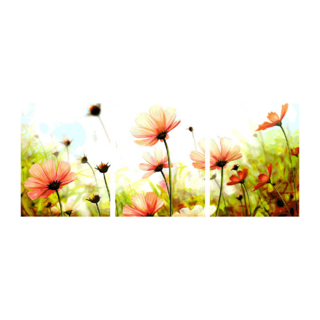 ArtLife 藝術生活 數字油畫DIY 3拼畫 93057 浪漫粉花 50 x 40cm 3個, 1組