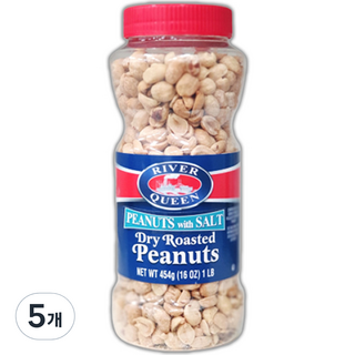 RIVER QUEEN 泰迪低鹽炒花生, 454g, 5個